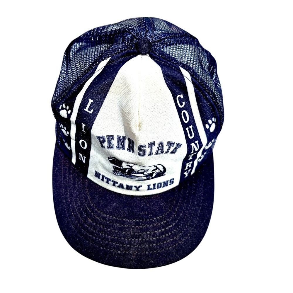 Vintage Penn State Nittany Lions "Lion Country" Trucker Hat Snapback Mesh Cap...